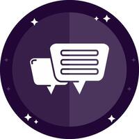 Message Solid badges Icon vector