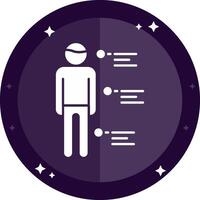 Person Solid badges Icon vector