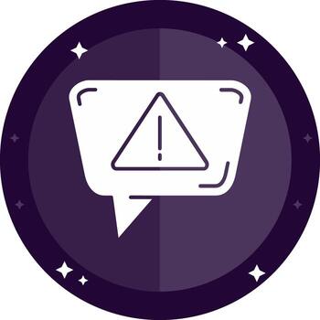 Alert Solid badges Icon vector