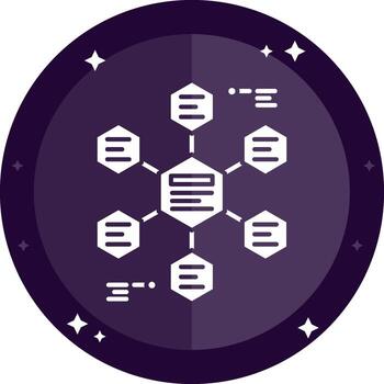 Relation Solid badges Icon vector