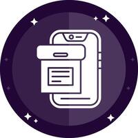 Archive Solid badges Icon vector