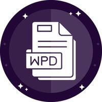 Wpd Solid badges Icon vector