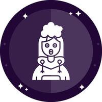 Exploding Solid badges Icon vector
