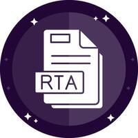 Rta Solid badges Icon vector