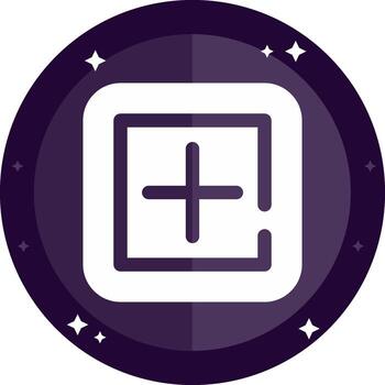 Add square Solid badges Icon vector