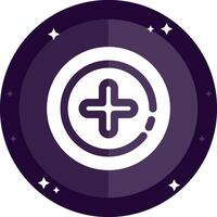 Add 2 Solid badges Icon vector