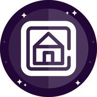 Home Solid badges Icon vector