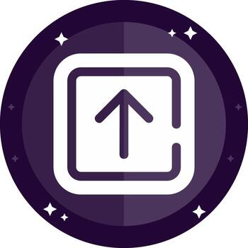 flecha sólido insignias icono vector