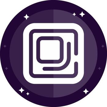 Full screen Solid badges Icon vector