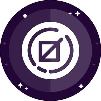 Crop Solid badges Icon vector