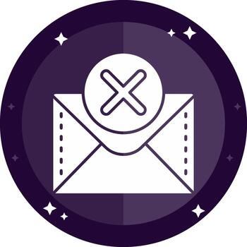 incorrecto sólido insignias icono vector