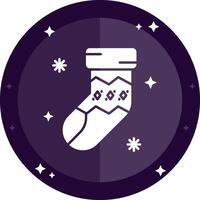 Sock Solid badges Icon vector