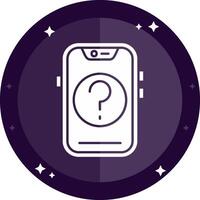 Question Solid badges Icon vector