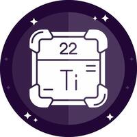 Titanium Solid badges Icon vector