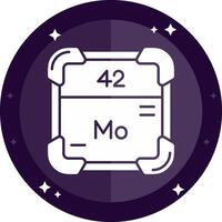 Molybdenum Solid badges Icon vector
