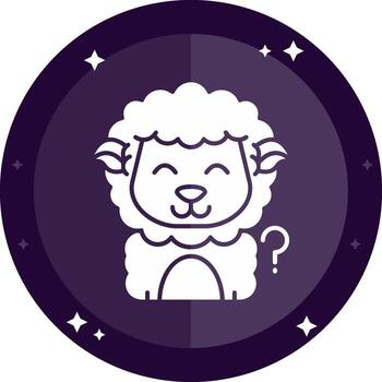 pensando sólido insignias icono vector