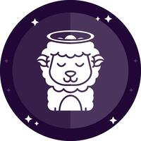 Angel Solid badges Icon vector