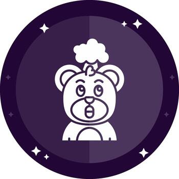 Exploding Solid badges Icon vector