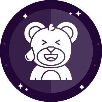 Sweat Solid badges Icon vector