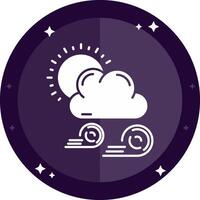 Weather Solid badges Icon vector