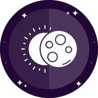 Eclipse Solid badges Icon vector