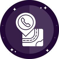 Help center Solid badges Icon vector
