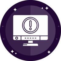 Error Solid badges Icon vector