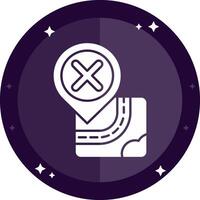 Cancel Solid badges Icon vector