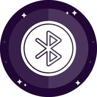 Bluetooth Solid badges Icon vector