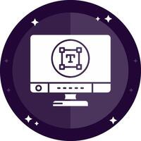 Type Solid badges Icon vector