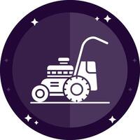 Mower Solid badges Icon vector