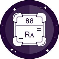 Radium Solid badges Icon vector