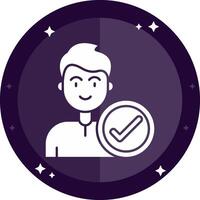 Check Solid badges Icon vector