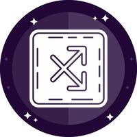 Intersect Solid badges Icon vector