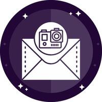 Camera Solid badges Icon vector