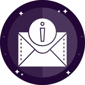 Information Solid badges Icon vector