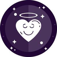 Angel Solid badges Icon vector