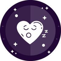 Sleep Solid badges Icon vector