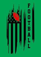 fútbol americano en Estados Unidos bandera , Estados Unidos fútbol, americano fútbol, afligido fútbol americano bandera vector