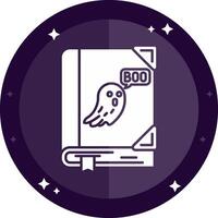 Spooky Solid badges Icon vector