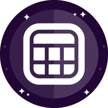 Layout Solid badges Icon vector