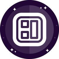 Layout Solid badges Icon vector