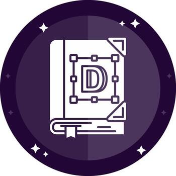 fuente sólido insignias icono vector