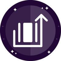 Deploy object Solid badges Icon vector