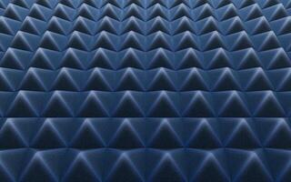 Triangle shape sound-absorbing cotton background, 3d rendering. photo