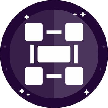 Rectangle frame Solid badges Icon vector