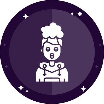 Exploding Solid badges Icon vector