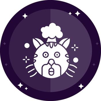 Exploding Solid badges Icon vector