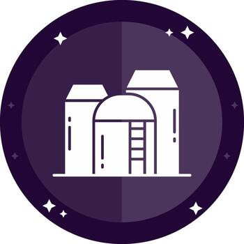Silo Solid badges Icon vector