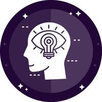 Visualization Solid badges Icon vector